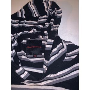 🌻 .•SALE•. Royal testimony black striped hoodie